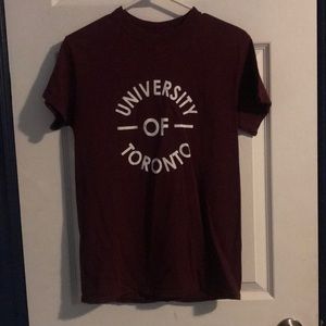 Burgundy university tshirt